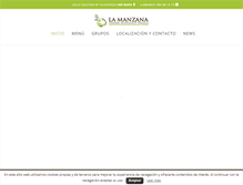 Tablet Screenshot of lamanzanasidreria.com